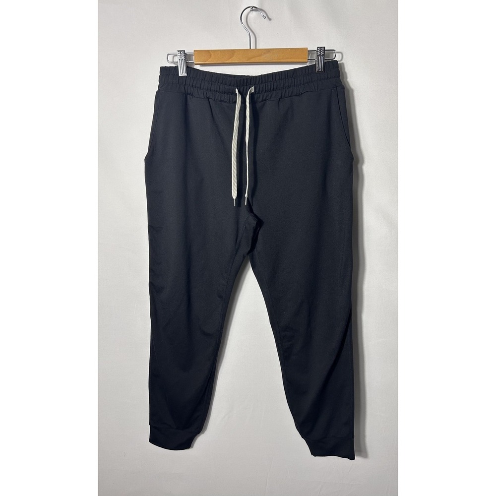Vuori Jogger Pants Womens Medium Black Elastic Waist Stretch Pockets Athletic